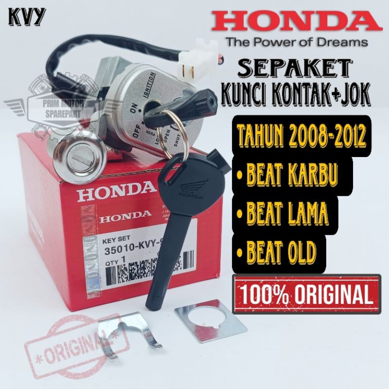KUNCI KONTAK KVY HONDA BEAT KARBU OLD LAMA ORIGINAL HONDA AHM