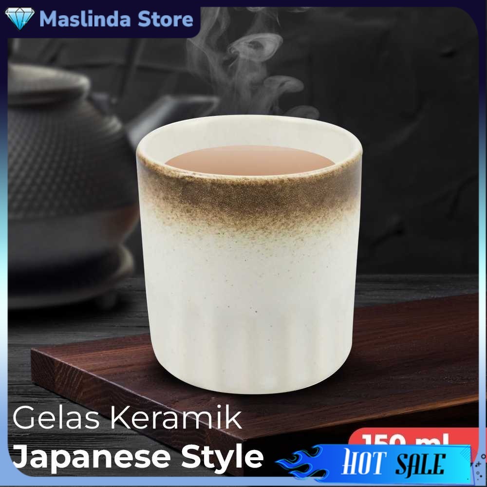 Gelas Teh Keramik | Tempat Kopi Teh Keramik Gaya Jepang Ukuram 150ml