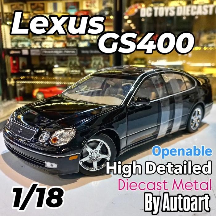 Diecast Lexus GS400 Black  Autoart  Metal Openable Rare Models ORI box