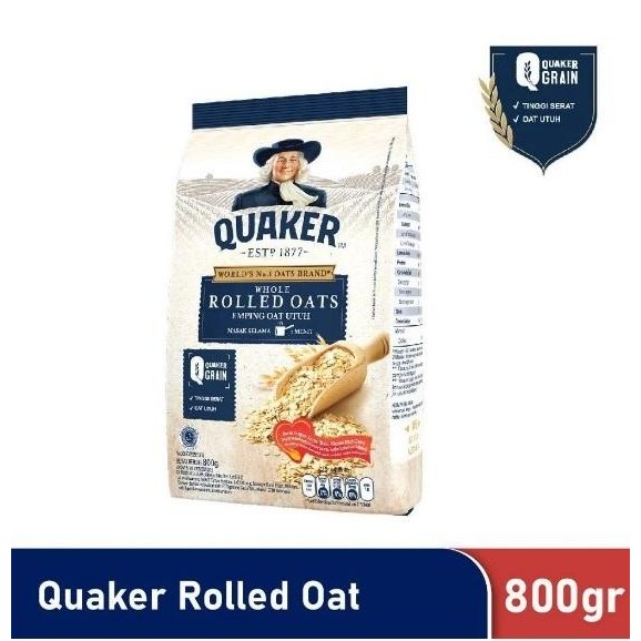 

PROMO!Quaker Rolled Oats Malaysia 800 Gr Pouch - MAR 25READY