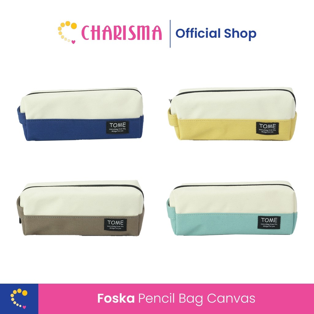 

Charisma Tempat Pensil Kanvas - Foska Pencil Case Canvas - BD2062