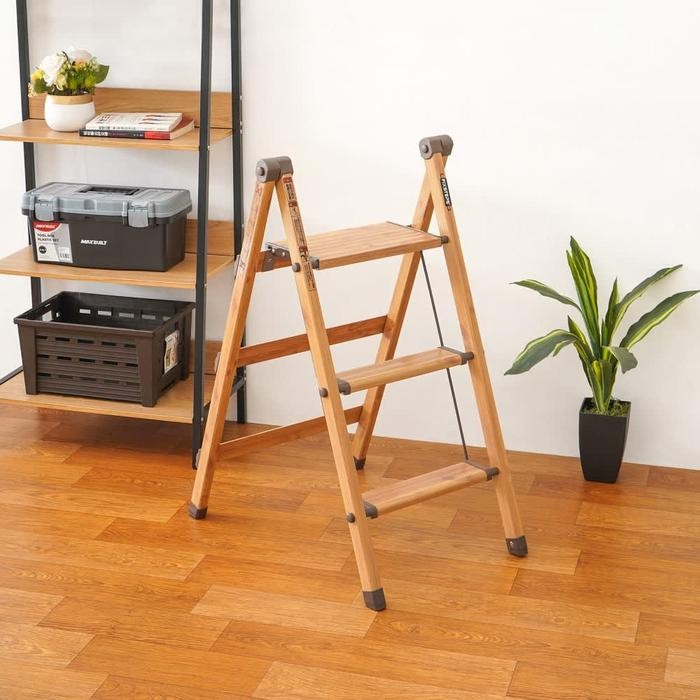 Tangga Lipat Aluminium FIXSTEPS 3 Pijakan Tangga Serbaguna Minimalis