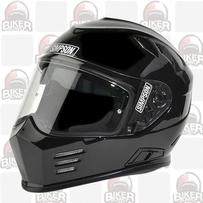 Helm Simpson Venom Ghost Bandit Carbon - Tanto - Solid Colour - BLACK METAL, XL