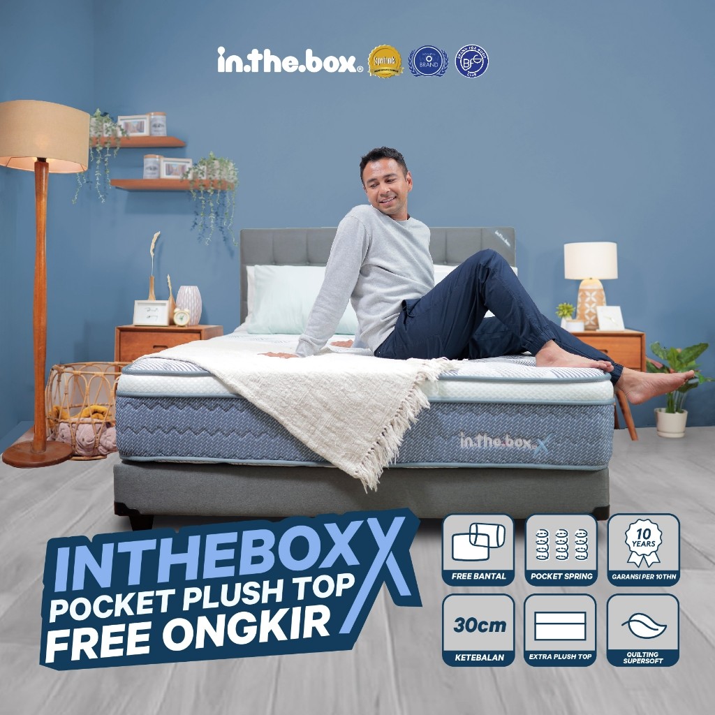 Inthebox Kasur 180x200 Cm Free 2 Bantal