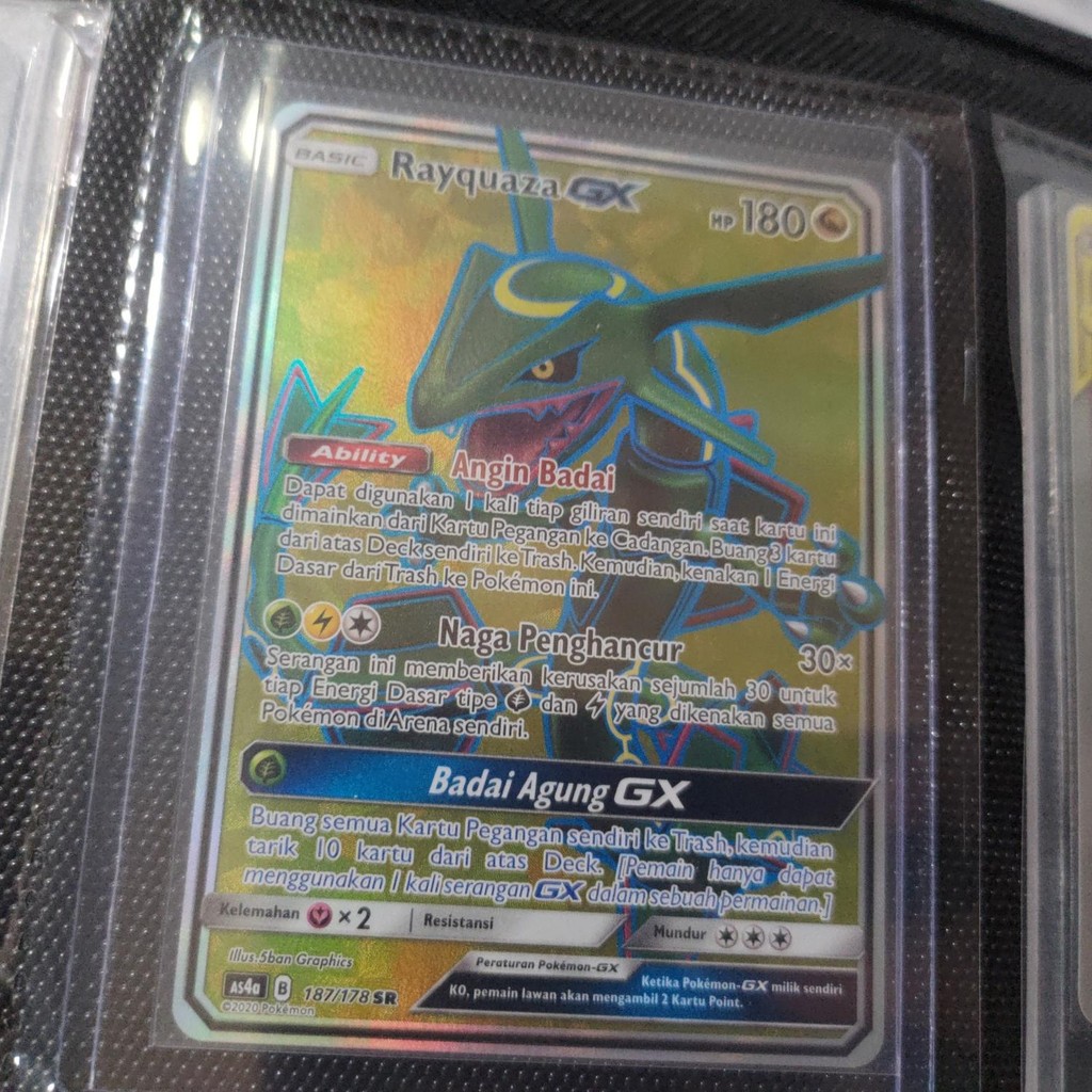 Rayquaza gx SR as4a 187/178 TCG pokemon