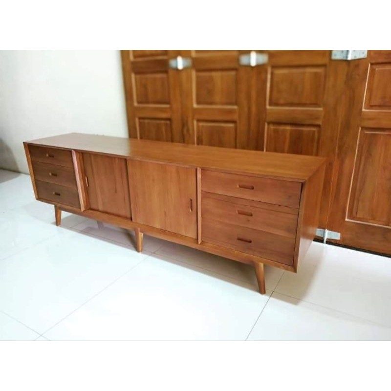 Promo Bufet TV Retro Kayu Jati Jepara