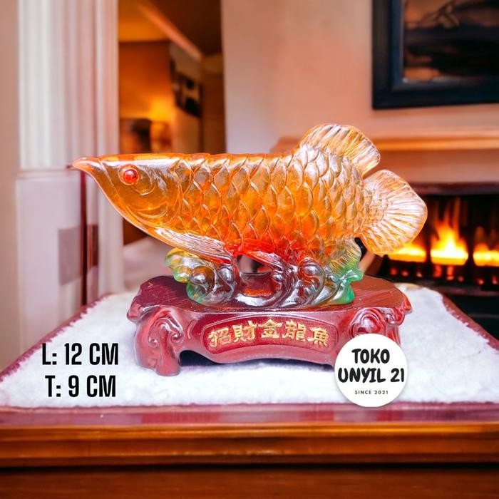 Hiasan Patung Ikan Arwana Hiasan Fengshui Hiasan Rumah Hiasan Toko Hiasan Tempat Usaha Pindah Rumah 