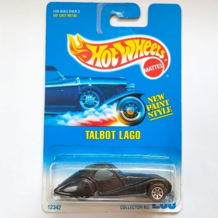 Hotwheels Talbot Lago hitam 1993 ban 7SP HW