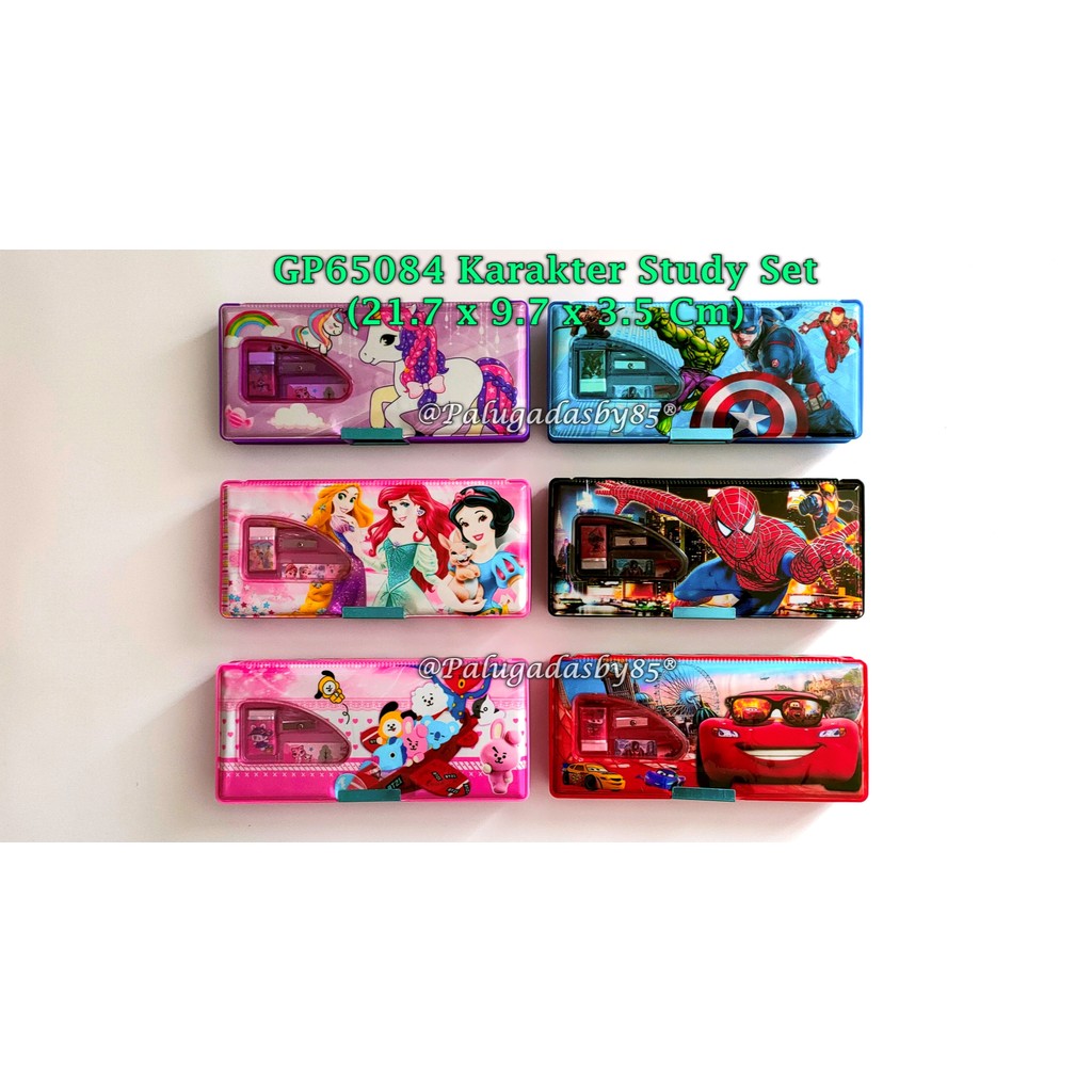 

(1 Biji) Kotak Pensil Magnet Study Set Mika 21.7 x 9.7 x 3.5 Cm / Kotak Pensil Magnet GXIMP GP65084