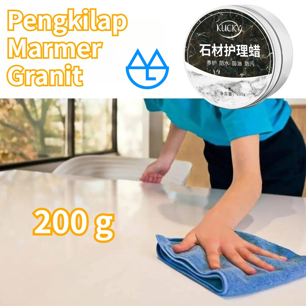 200g Granit Glass Polish Pengkilap Granit Kusam Poles Granit Hitam Lilin Perawatan Ubin Obat