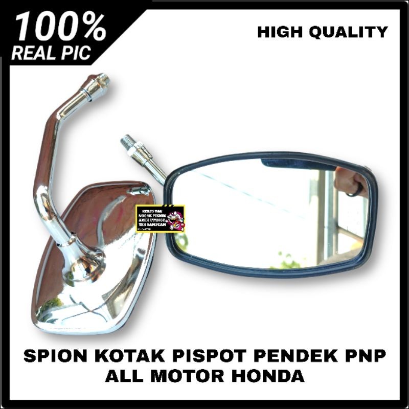 SPION KOTAK PISPOT PENDEK FULL BESI PNP SEMUA MOTOR HONDA C70 WIN CB GL MEGAPRO TIGER VARIO SCOOPY B