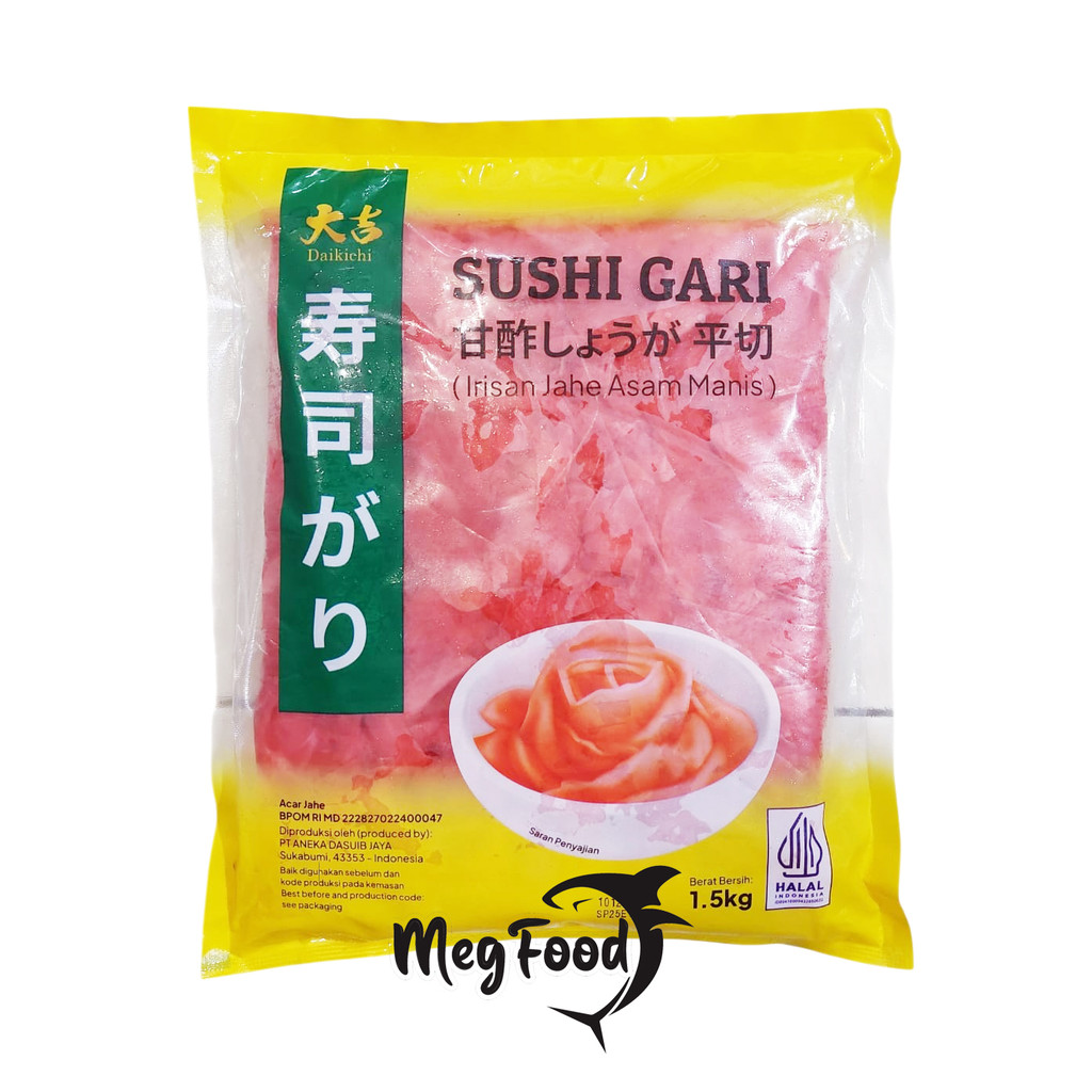 

DAIKICHI Sushi Gari Merah / Acar Jahe Merah / Red Ginger Pickle - 1.5 Kg