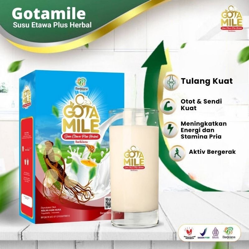 

GOTAMILE Susu Etawa plus GINSENG laki laki kuat penuh energi BARIKLANA