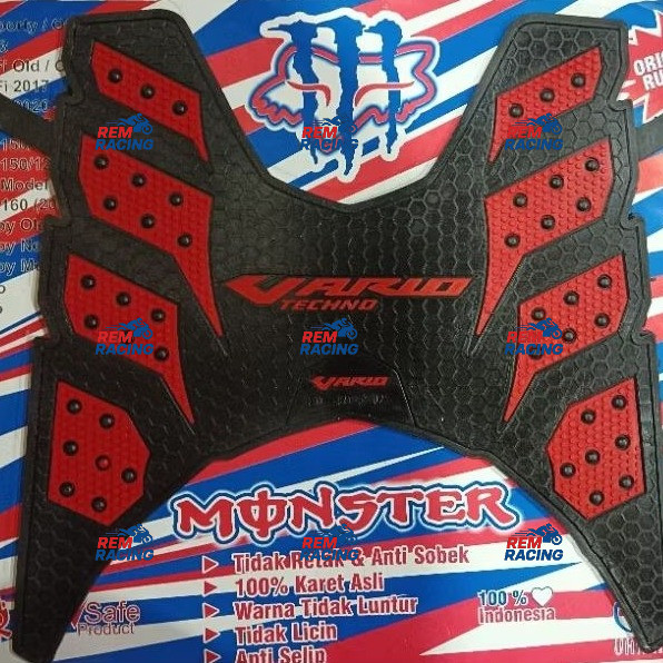 KARPET MOTOR /TATAKAN ALAS KAKI/PIJAKAN ALAS KAKI/KARPET MONSTER VARIO TECHNO/VARIO 110 FI/VARIO 125