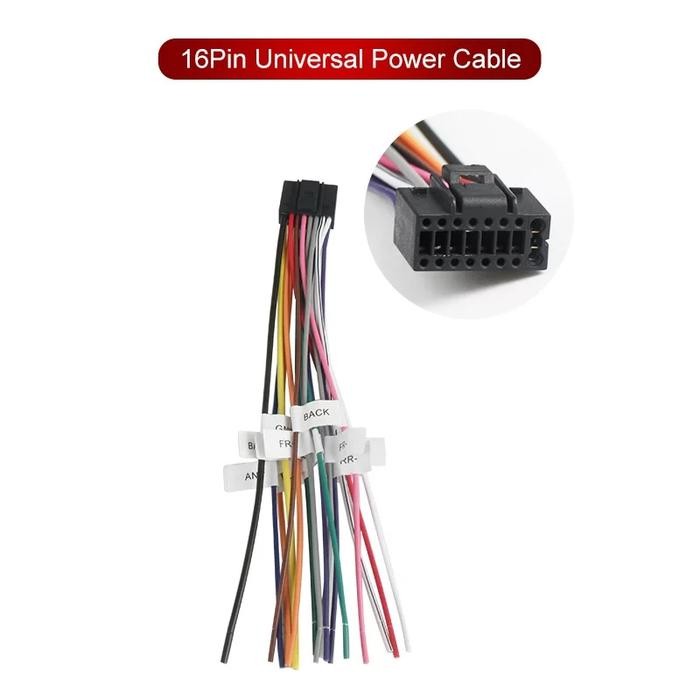 Kabel power universal 16 pin / JVC /kenwood / universal android