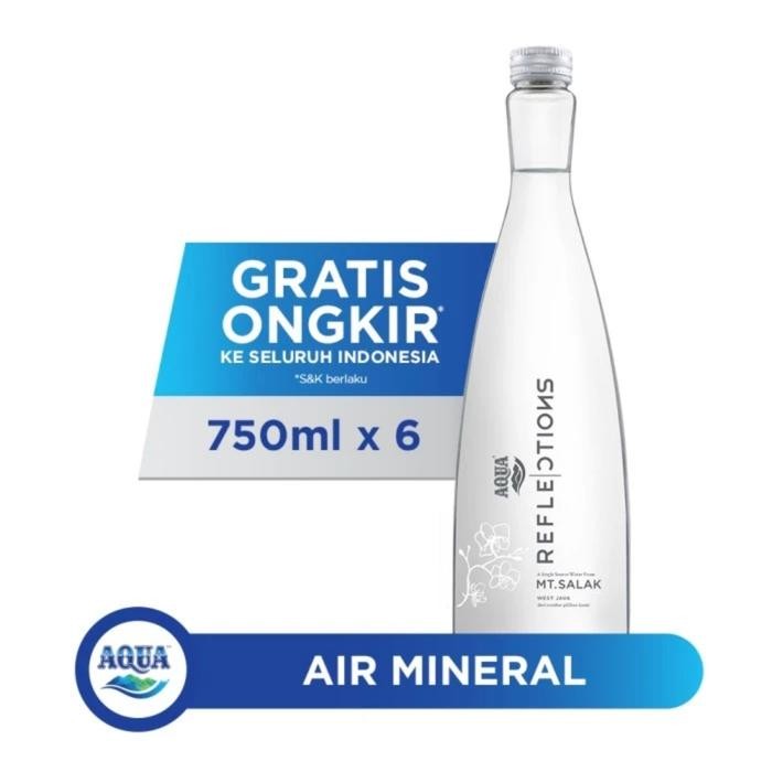

AQUA Reflections Natural - 750 ml x 6 Botol (1 Box)