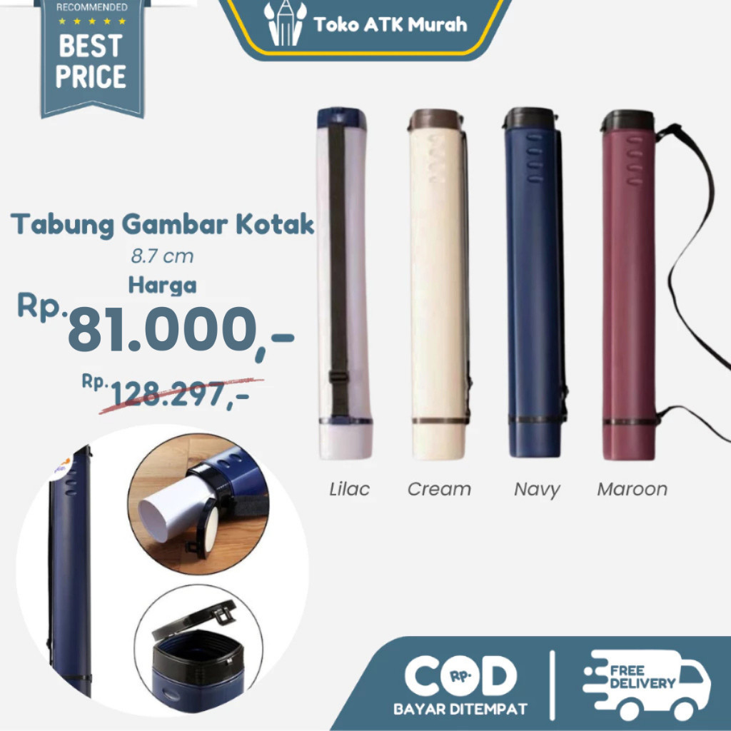 

KAYDEN STORE Tabung Gambar Kotak 108 x 8 cm Type 5007 KTK Colour