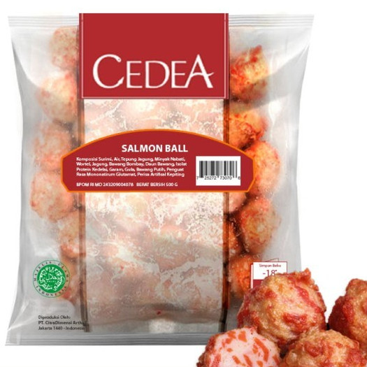 

Bakso Ikan Rasa Salmon Cedea Bola Salmon 500 Gram