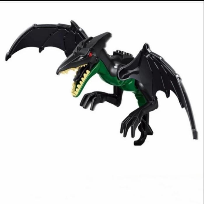 MAXX Lego Building Block Dinosaurus Pterosaur Dino Bird Figure - Hitam