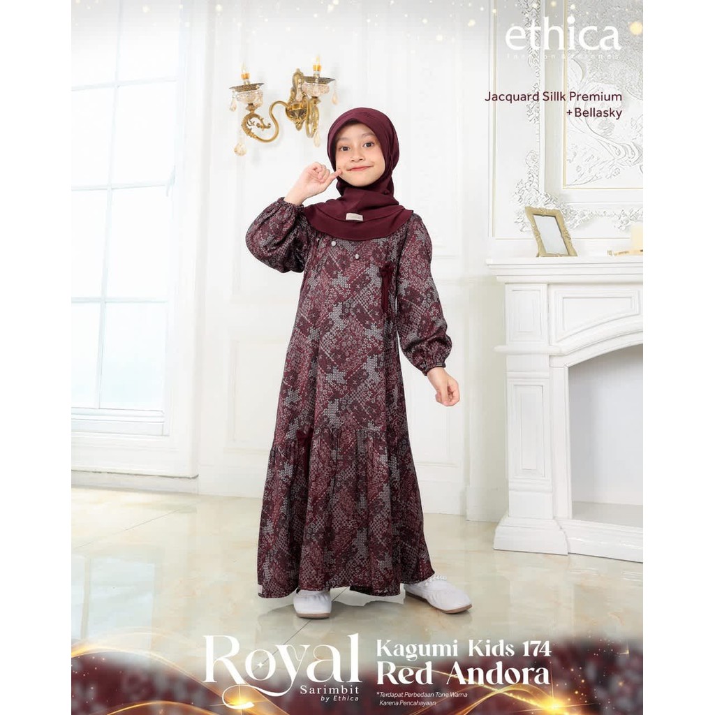 ETHICA GAMIS ANAK KAGUMI KIDS 174 RED ANDORA