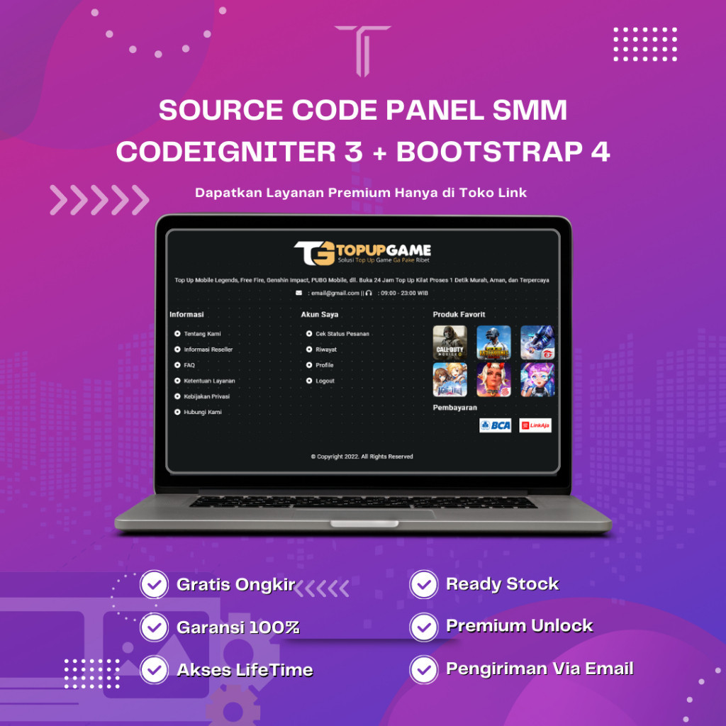 SOURCE CODE PANEL PPOB & SMM CODEIGNITER 3 + BOOTSTRAP 4