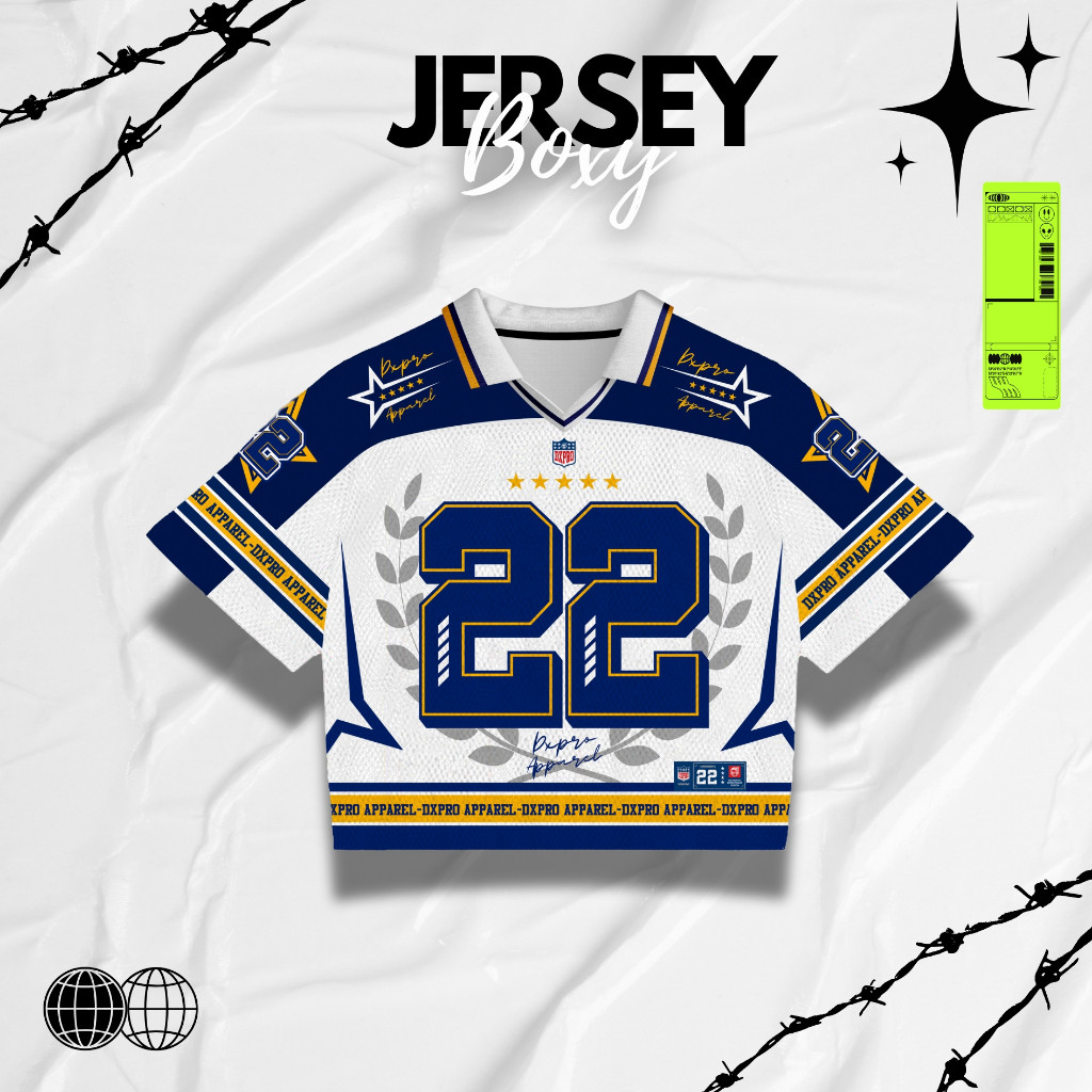 AXAYANSHOP Jersey Boxy Dxpro 22 Navy Edition Unisex