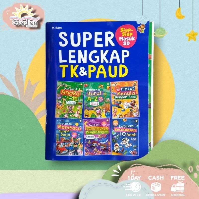 

[Dapat 6 Buku] Buku Super Lengkap TK dan PAUD Persiapan Masuk SD Paket Isl 6 / Buku Aktivitas Anak Belajar Membaca Menulis Berhitung Lengkap