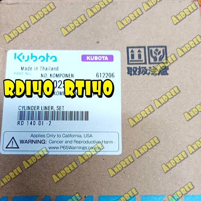 RD140 Cylinder Liner - Foring with Oring Kubota RD140 DI Original