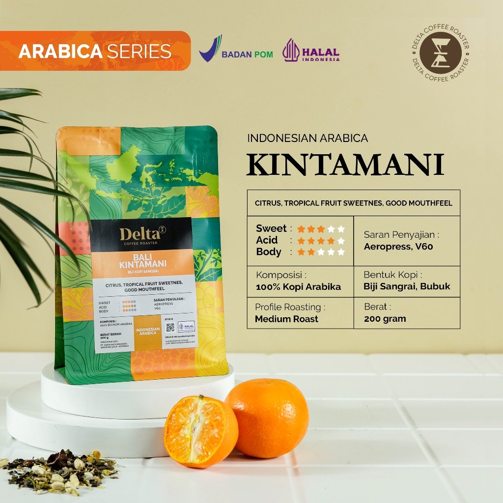 

Delta Coffee - Bali Kintamani Arabica Medium Roast 100g 200g