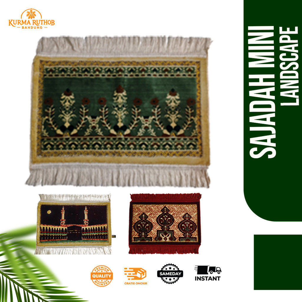 SAJADAH YAKAR MINI LANDSCAPE / SAJADAH KECIL TEBAL / SAJADAH TRAVEL RUMBAI
