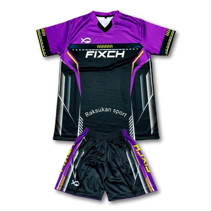 Baju Jersey Stelan Voli Volly Pria Full Printing Tanpa Nomor Jersey Setelan Olahraga Baju Celana Jer