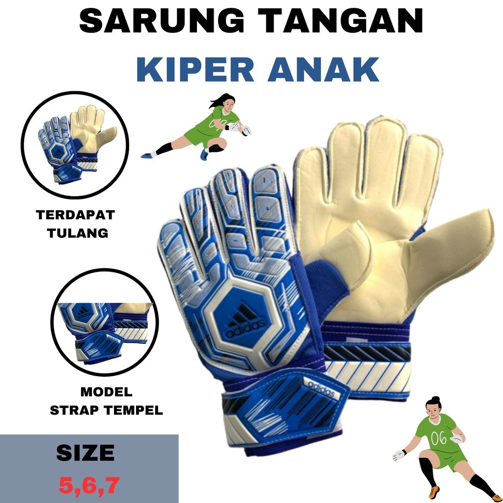 AXAYANSHOP Sarung tangan Kiper Anak tulang