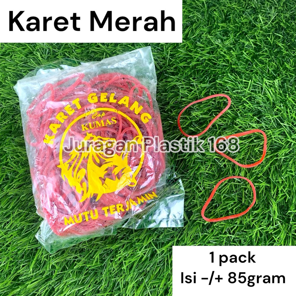 

Karet Gelang Merah / Rubber Bans Isi -/+100gr