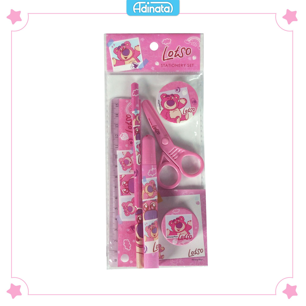

Lotso stationery set 7 pcs 2535-2714 / paket alat tulis / alat tulis karakter - Adinata