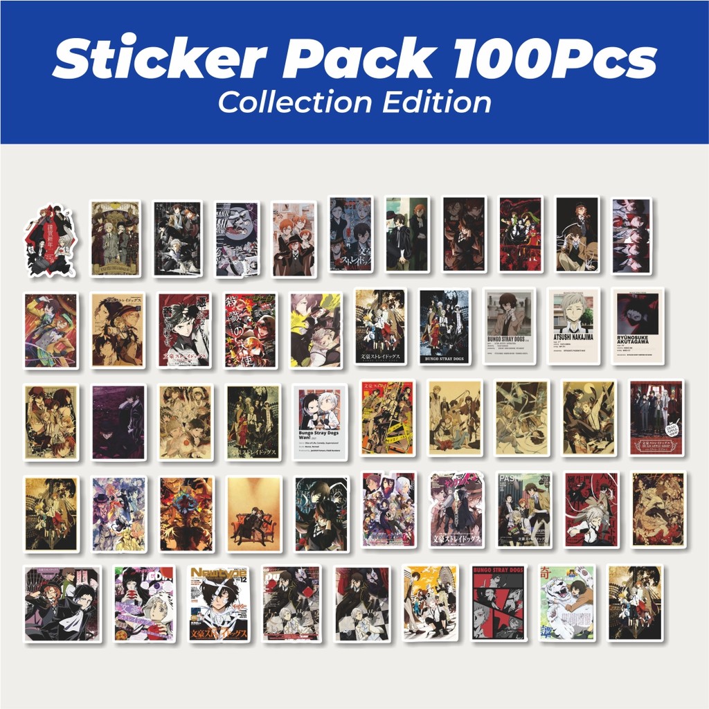 

Hot Stiker Poster Bungo Stray Dogs Lucu Anti Air Stikers Berperekat Waterproof Sticker Decal Buat Motor Helm Buku Journal Koper Casing HP Laptop Botol Minum