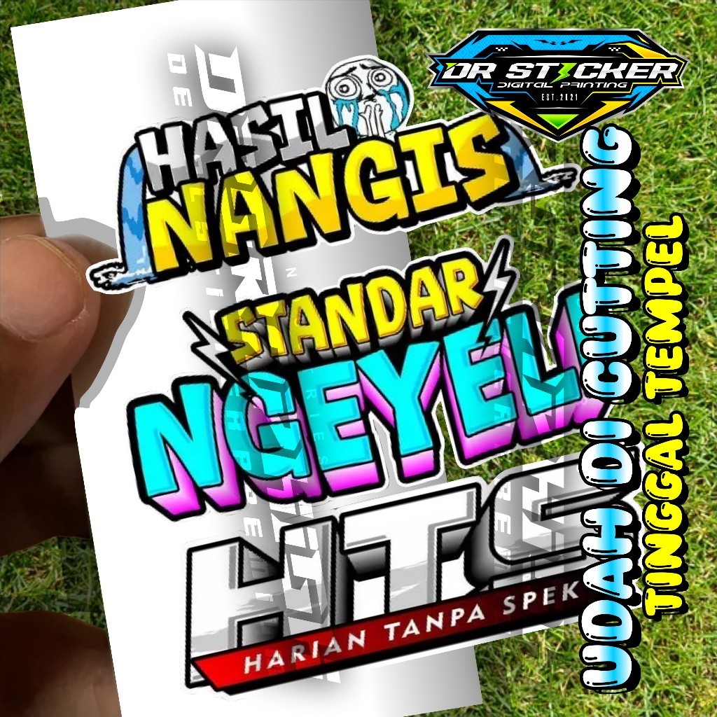 

(PC7) Sticker Pack Isi 3 Sticker Standar Ngeyel, Sticker Hasil Nangis, Sticker HTS HArian Tanpa Spek