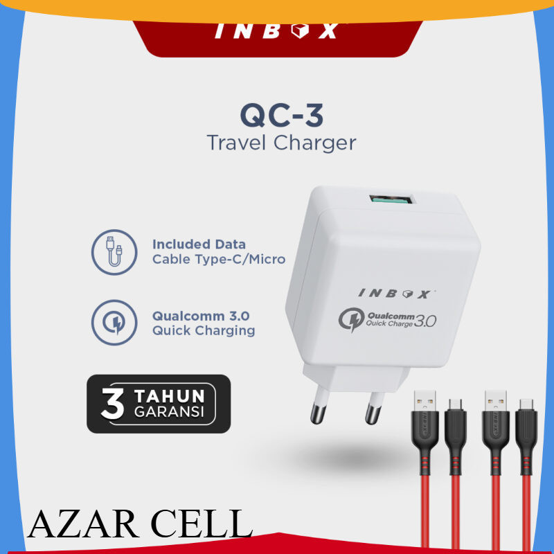 Charger Inbox QC-3 Qualcomm 3,1A Micro USB Fast Charging