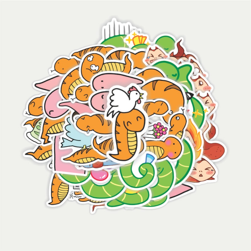 

Sticker Pack Stiker Hewan Ular | Sticker TUMBLR | Stiker LAPTOP KOPER HELM