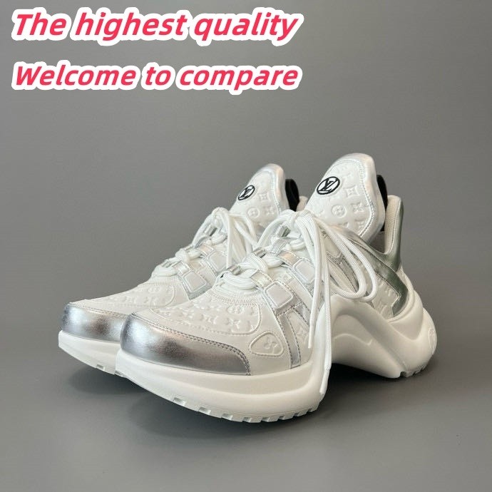 LV archlight lace up retro casual sneakers Silver Women's shoes 5820678