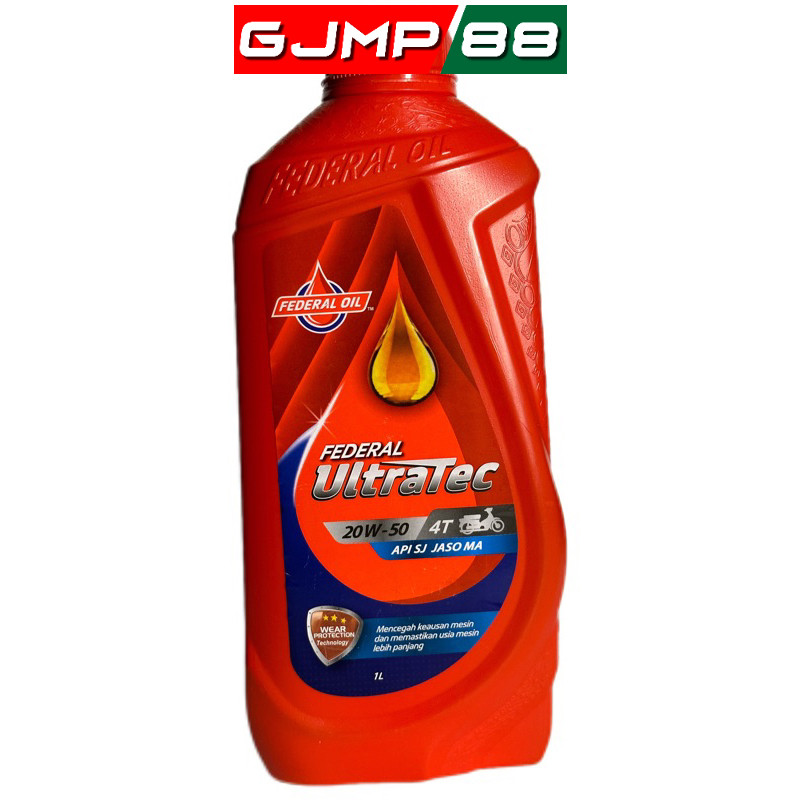 Oli Federal Ultratec 1 Liter Oli Ultratec 1lt Oli Mesin Motor Federal Ultratec 1Liter 1lt
