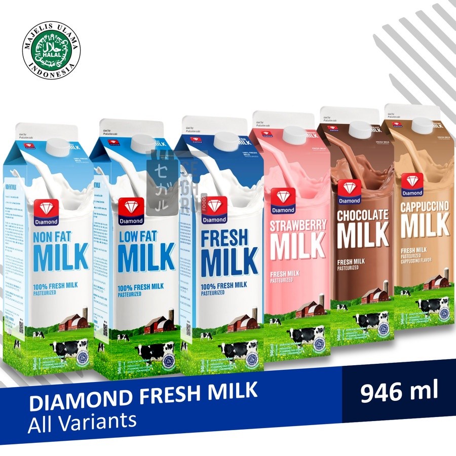 

Susu Diamond Fresh Milk | Susu Segar Pasteurisasi 946ml