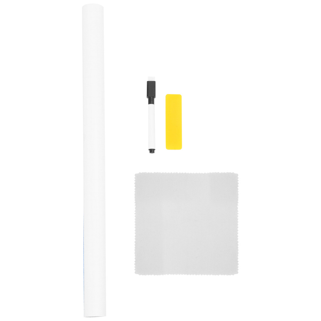 

Whiteboard Sticker 45x100cm Thick Dry Erase Wall Board for Classroom Home Teaching Accessories Pen Scrubber Reusable