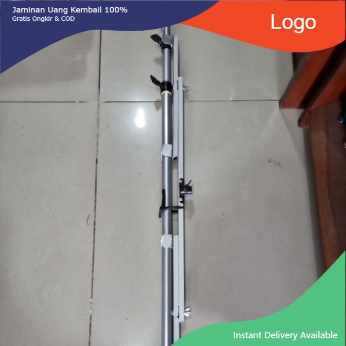 Jagrak Pancing Nyobok Aluminium Ringan 2,4M WA2