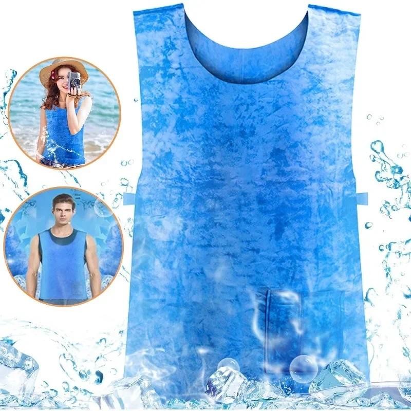 Cooling Vest Water Evaporative Cool Shirt Heatstroke Prevention Evaporative Ice Cooling Vest for MS 