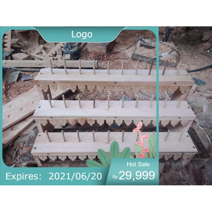 jagrak deder isi 30 termurah dari kayu mahoni hias risplang segi tiga bk Keris sengkelat majapahit m