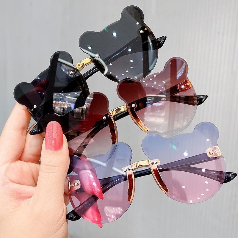 [1018] Kacamata Beruang Anak Sinar UV Kacamata Anak Fashion Lucu
