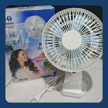 Kipas Angin Jepit QQ 8inc Clip Fan QQ1788 QQ 1788 QQ-1788 3in1 Kipas National Quality