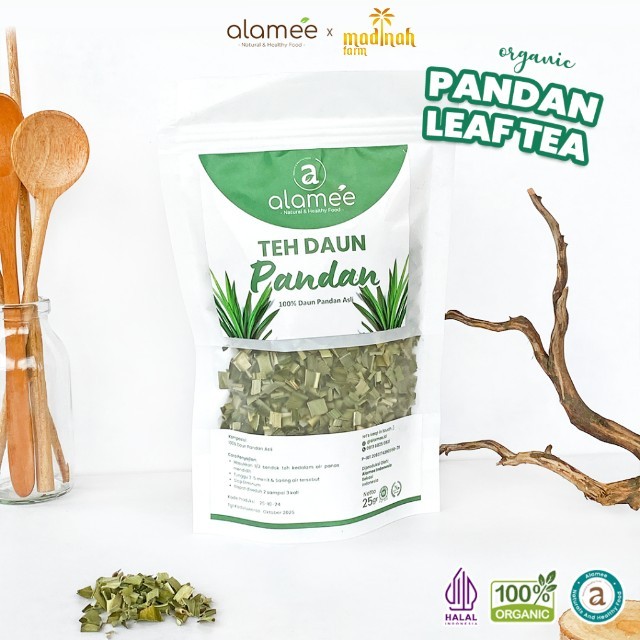 

Teh Daun Pandan Kering Leaf Tea Organik Alami Minuman Herbal Siap Minum Seduh 25 Gr madinah