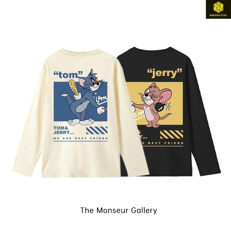 The Monseur Gallery baju kaos wanita lengan panjang Kaos Oversize Wanita baju atasan wanita / Tom / 