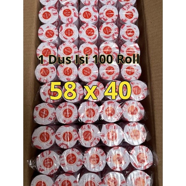 

100 KERTAS KASIR 58X40 THERMAL ROLL